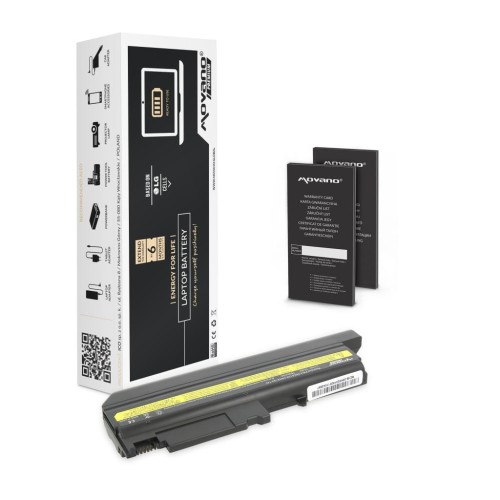 Bateria Movano Premium do notebooka IBM T40, R51 (10.8V-11.1V) (6600 mAh) - 966641