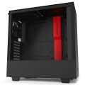Obudowa NZXT H510 Midi Tower czarno-czerwona z oknem - 773655