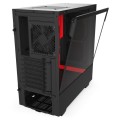 Obudowa NZXT H510 Midi Tower czarno-czerwona z oknem - 773648