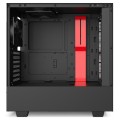 Obudowa NZXT H510 Midi Tower czarno-czerwona z oknem - 773651