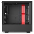 Obudowa NZXT H510 Midi Tower czarno-czerwona z oknem - 773645