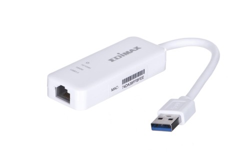 Karta sieciowa EDIMAX EU-4306 (RJ-45, USB 3.0; 1x 10/100/1000Mbps) - 750119