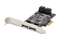 DIGITUS Kontroler PCI-E do eSATA III / SATA III 4-portowy, 5 LGW - 683671