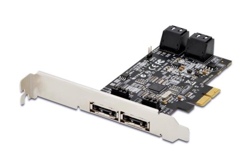 DIGITUS Kontroler PCI-E do eSATA III / SATA III 4-portowy, 5 LGW - 399125