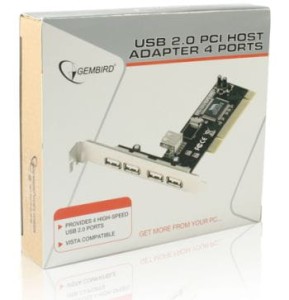 KONTROLER GEMBIRD PCI  4PORT USB 2.0