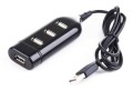 Hub GEMBIRD UHB-CT02 (4x USB 2.0; kolor czarny) - 860044