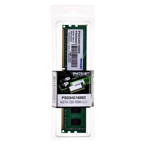 Pamięć Patriot Memory PSD34G16002 (DDR3 ECC; 1 x 4 GB; 1600 MHz; CL11) - 844265