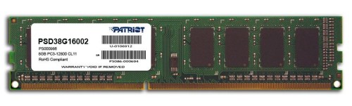 Pamięć Patriot Memory Signature PSD38G16002 (DDR3 DIMM; 1 x 8 GB; 1600 MHz; CL11) - 777105