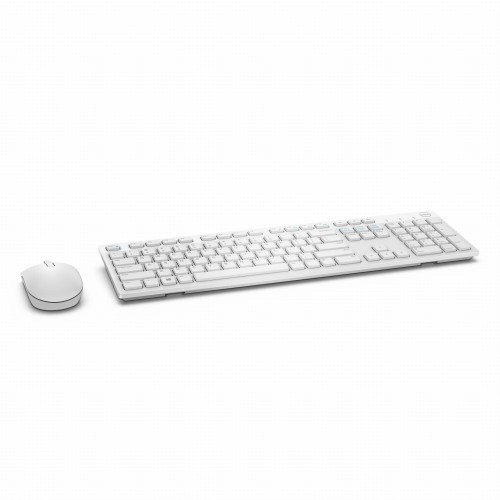 Zestaw klawiatura + mysz membranowa Dell KM636 - US Intl White 580-ADGF (USB 2.0; (US); kolor biały; optyczna) - 783061