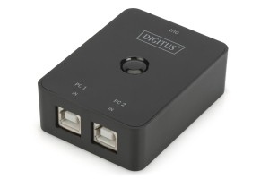 Przełącznik DIGITUS DA-70135-2 (2x USB 2.0; kolor czarny)
