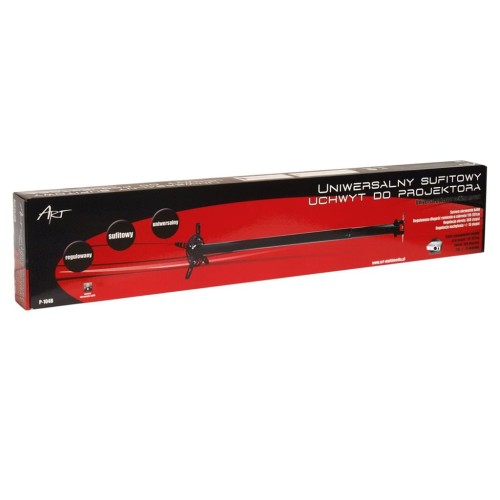 ART UCHWYT P-104  PODWIESZANY DO PROJEKTORA | CZARNY| 15KG | 110-197CM - 299210