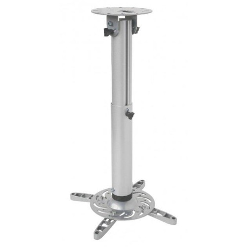 Ramię do projektora Techly 50-77 cm. 15kg, sufitowe, srebrne - 691662