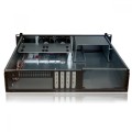 TECHLY KOMPAKTOWA OBUDOWA PC ATX RACKOWA 19 CALI 2U CZARNA I-CASE IPC-240L - 1331133