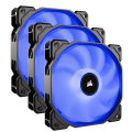 Wentylator CORSAIR AF120 LED Low Noise Cooling Fan, Triple Pack - Blue - 509718