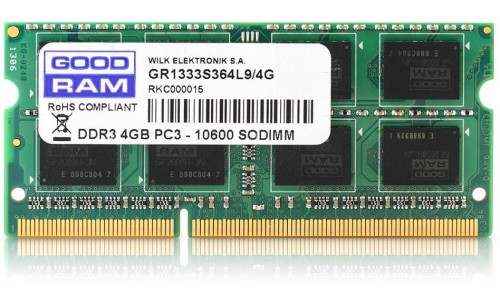 Pamięć GoodRam GR1600S364L11S/4G (DDR3 SO-DIMM; 1 x 4 GB; 1600 MHz; CL11) - 781024