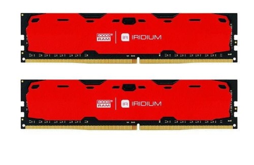 Pamięć DDR4 GOODRAM IRIDIUM 8GB (2x4GB) 2400MHz CL15-15-15 IRDM 512x8 Red - 689908