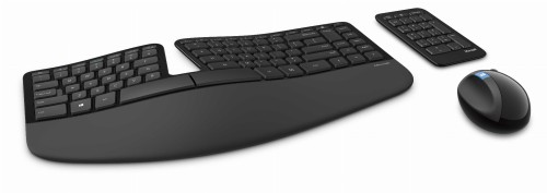 Zestaw klawiatura + mysz membranowa Microsoft Sculpt Ergonomic Desktop L5V-00021 (USB 2.0; (US); kolor czarny; BlueTrack; 1000 DPI) - 953837