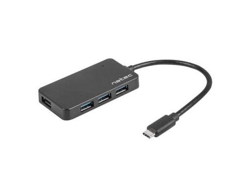 Hub NATEC Silkworm NHU-1343 (4x USB 3.0; kolor czarny) - 1145650