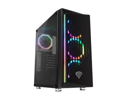 Obudowa Genesis Irid 400 ATX Midi z oknem, USB 3.0 podświetlenie RGB - 677383