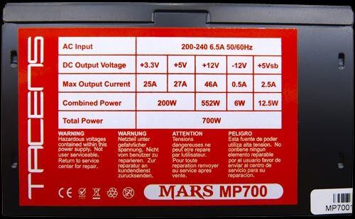 Zasilacz ATX TACENS MARS GAMING MP700 700W - 486305