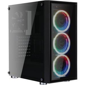 Obudowa Aerocool PGS QUARTZ REVO RGB AEROPGS-QUARTZREVO (ATX, Micro ATX, Mini ITX; kolor czarny)