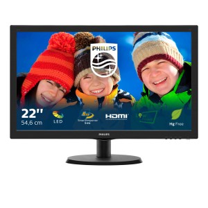Monitor Philips 223V5LHSB/00 (21,5"; TN; FullHD 1920x1080; HDMI, VGA; kolor czarny)