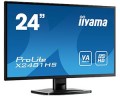 Monitor IIYAMA ProLite X2481HS-B1 (23,6"; VA; FullHD 1920x1080; HDMI, VGA; kolor czarny) - 764757