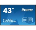 iiyama ProLite LE4340S-B1 Płaski panel znaku cyfrowego 109,2 cm (43") LED Full HD Czarny - 765328
