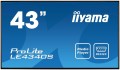 iiyama ProLite LE4340S-B1 Płaski panel znaku cyfrowego 109,2 cm (43") LED Full HD Czarny - 437590