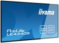 iiyama ProLite LE4340S-B1 Płaski panel znaku cyfrowego 109,2 cm (43") LED Full HD Czarny - 437591