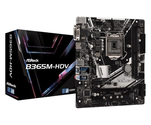 Płyta główna Asrock B365M-HDV (LGA 1151; 2x DDR4 DIMM; Micro ATX) - 879349