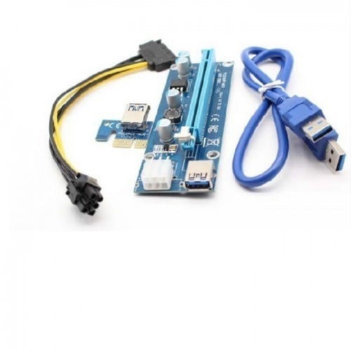 Riser Qoltec PCi-E 1x-16x | USB 3.0 | SATA/PC (WYPRZEDAŻ) - 1310996
