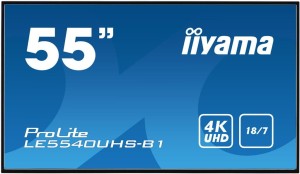 iiyama LE5540UHS-B1 wyświetlacz znaków 138,7 cm (54.6") LED 4K Ultra HD Czarny Android