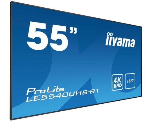 iiyama LE5540UHS-B1 wyświetlacz znaków 138,7 cm (54.6") LED 4K Ultra HD Czarny Android - 540199