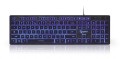 Klawiatura membranowa GEMBIRD KB-UML3-01 (USB 2.0; (US); kolor czarny) - 782305