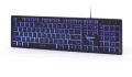 Klawiatura membranowa GEMBIRD KB-UML3-01-RU (USB 2.0; (RU); kolor czarny) - 878122