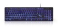 Klawiatura membranowa GEMBIRD KB-UML3-01-RU (USB 2.0; (RU); kolor czarny) - 878123