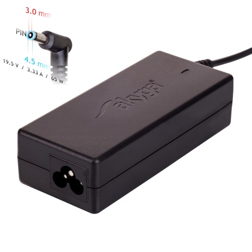 Zasilacz sieciowy Akyga AK-ND-25 do notebooka Compaq, HP (19,5 V; 3,33 A; 65W; 4.5 mm x 3 mm) - 1134447