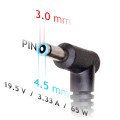 Zasilacz sieciowy Akyga AK-ND-25 do notebooka Compaq, HP (19,5 V; 3,33 A; 65W; 4.5 mm x 3 mm) - 1134449