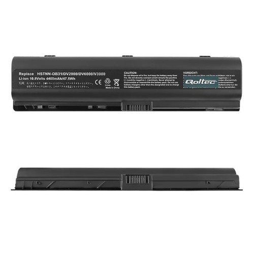 Bateria Qoltec do HP DV2000, 4400mAh, 10,8-11,1V - 672813