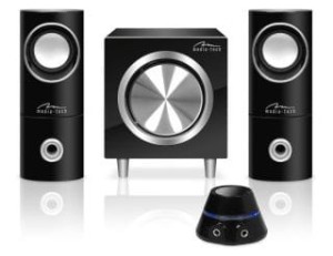 GŁOŚNIKI KOMPUTEROWE Z PILOTEM SPEAKERS SET 2.1