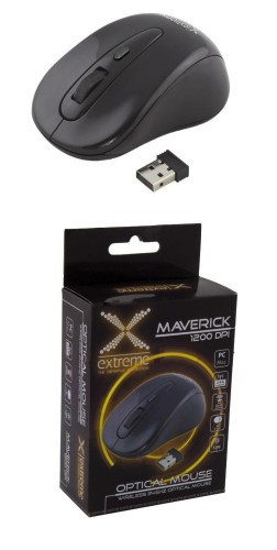 Mysz bezprzewodowa Extreme 3D MAVERICK optyczna 2,4GHz czarna - 700139