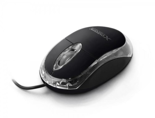 Mysz przewodowa Extreme 3D CAMILLE XM102K optyczna  czarno-przezroczysta - 783601