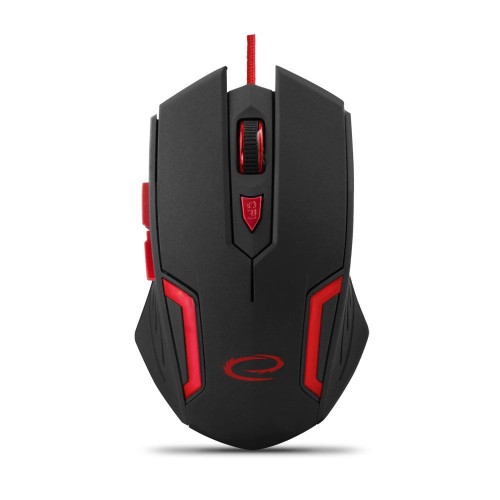 Mysz przewodowa Esperanza MX205 Fighter optyczna Gaming 6D USB czarno-czerwona - 698807