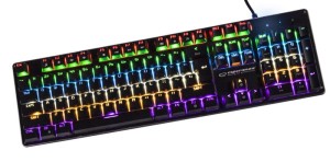 Klawiatura przewodowa Esperanza EGK801 USB Vortex mechaniczna gamingowa LED rainbow