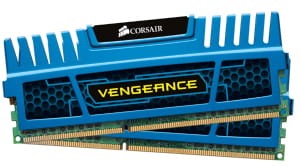 CORSAIR VENGEANCE 2X4GB, DIMM,1600MHZ, DDR3,CL9,XMP,NON-ECC,WITH HEATSINK (BLUE)