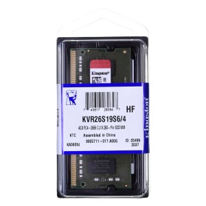 Pamięć SODIMM DDR4 Kingston ValueRAM 4GB (1x4GB) 2666MHz CL19 1,2V single rank Non-ECC