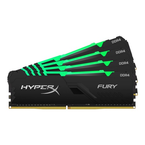 Zestaw pamięci Kingston HyperX FURY RGB HX434C16FB3AK4/32 (DDR4; 4 x 8 GB; 3466 MHz; CL16) - 778763