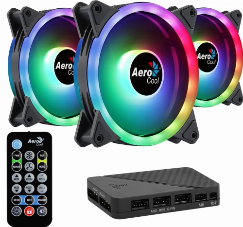 WENTYLATOR AEROCOOL PGS DUO 12 PRO ARGB (3x120) - 1015583