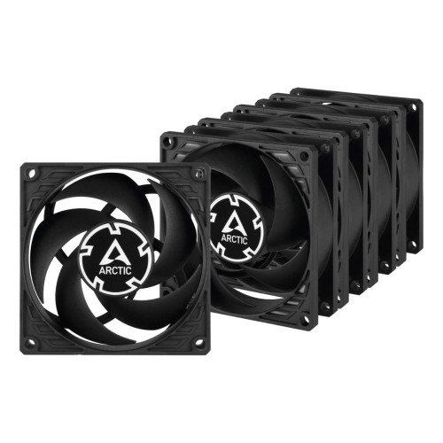 WENTYLATOR ARCTIC P8 PWM PST Value Pack(black/black) 80mm Pack of 5pcs - 902840